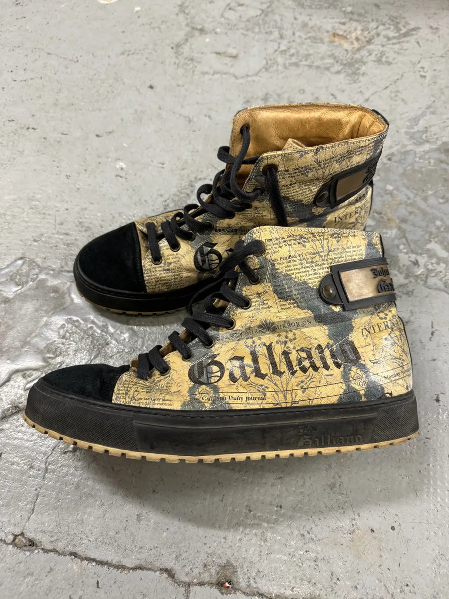 2010s John Galliano Magazine Black High Gum Shoes AVJjklR 3