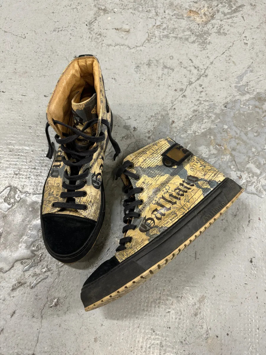 2010s John Galliano Magazine Black High Gum Shoes AVJjklR 5