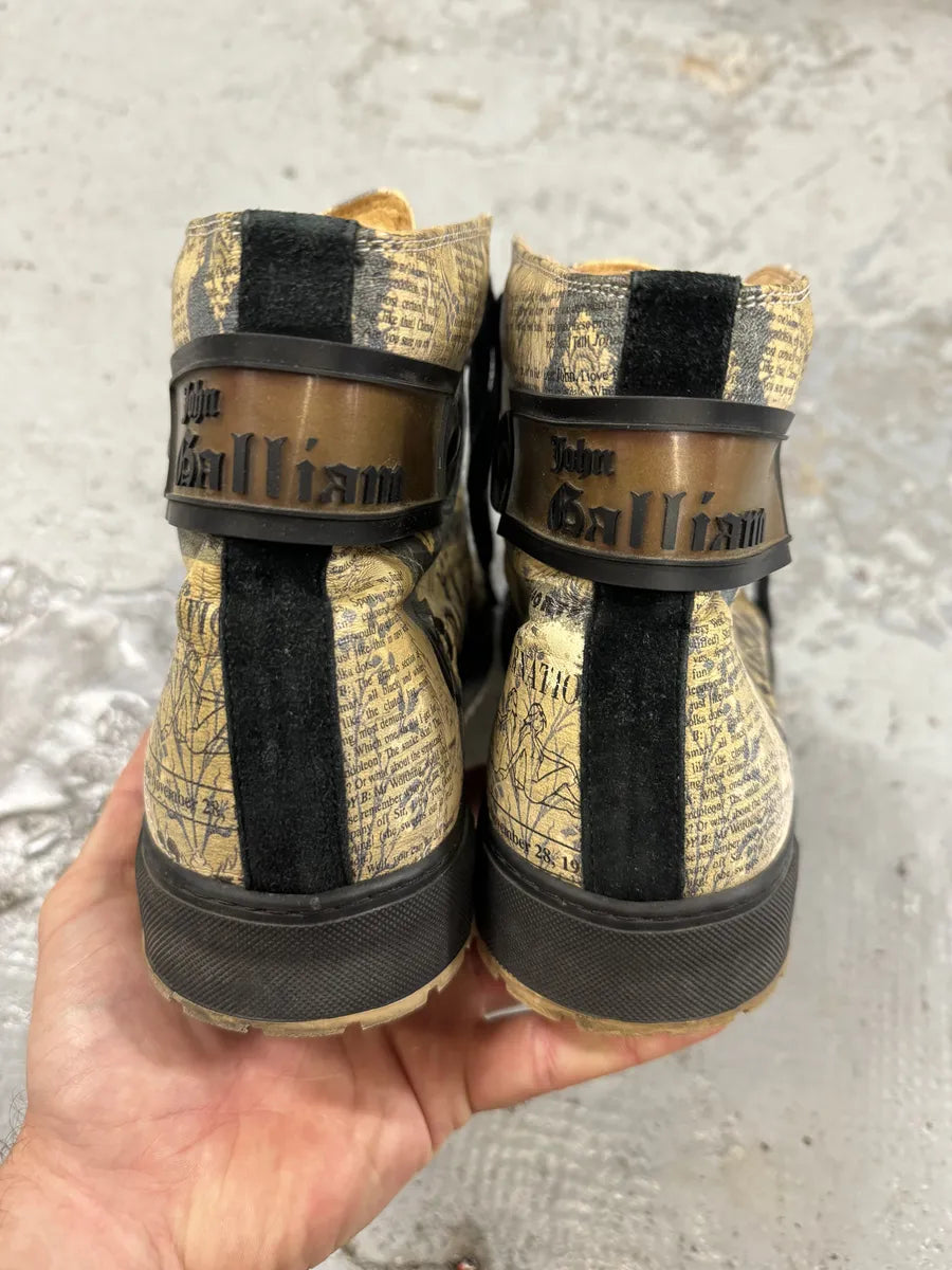 2010s John Galliano Magazine Black High Gum Shoes AVJjklR 7