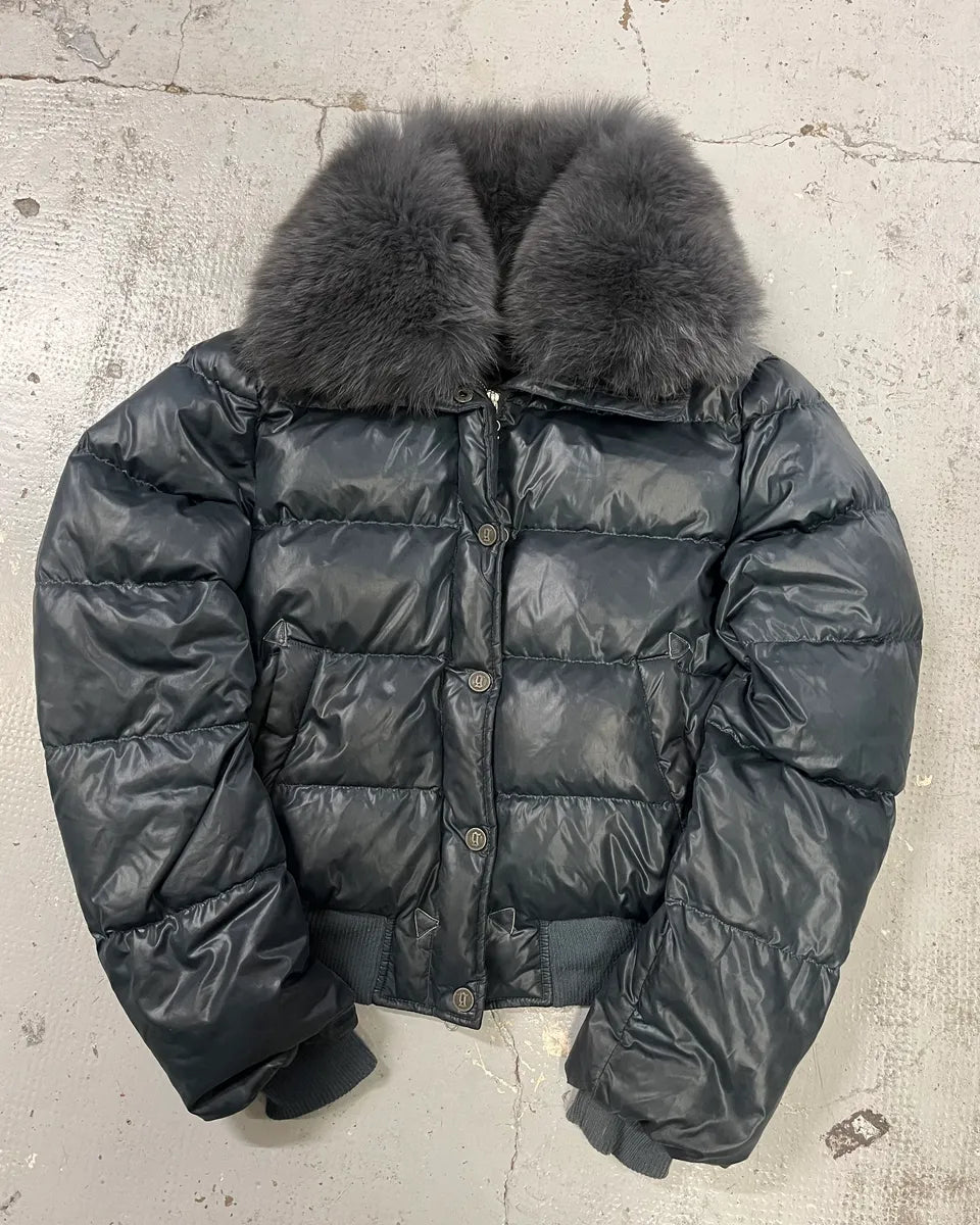 2010s John Galliano Navy Extra Bomber Puffer Jacket xoyYrqU 2