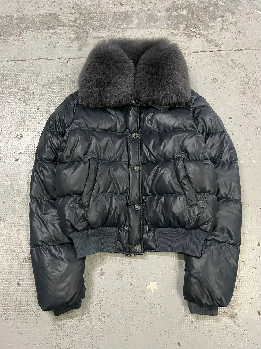 2010s John Galliano Navy Extra Bomber Puffer Jacket xoyYrqU 3
