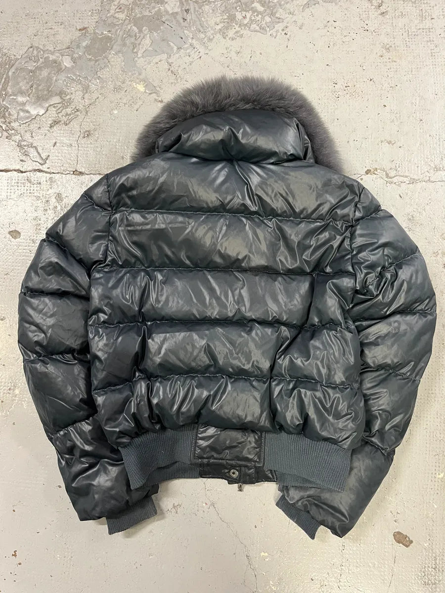 2010s John Galliano Navy Extra Bomber Puffer Jacket xoyYrqU 5