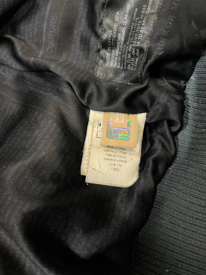 2010s John Galliano Navy Extra Bomber Puffer Jacket xoyYrqU 7