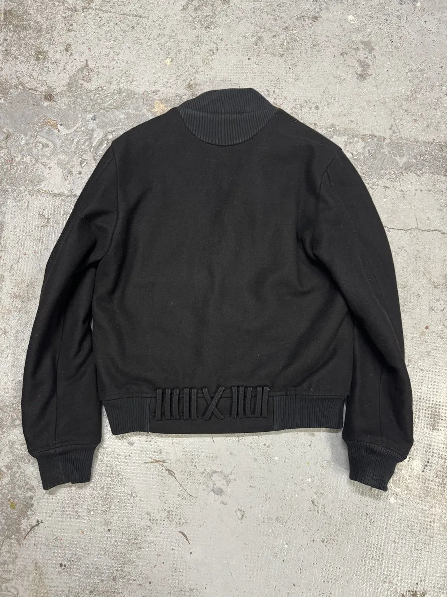 2010s Kris Van Assche Black Asymmetrical Wool Jacket pMiyvns 4