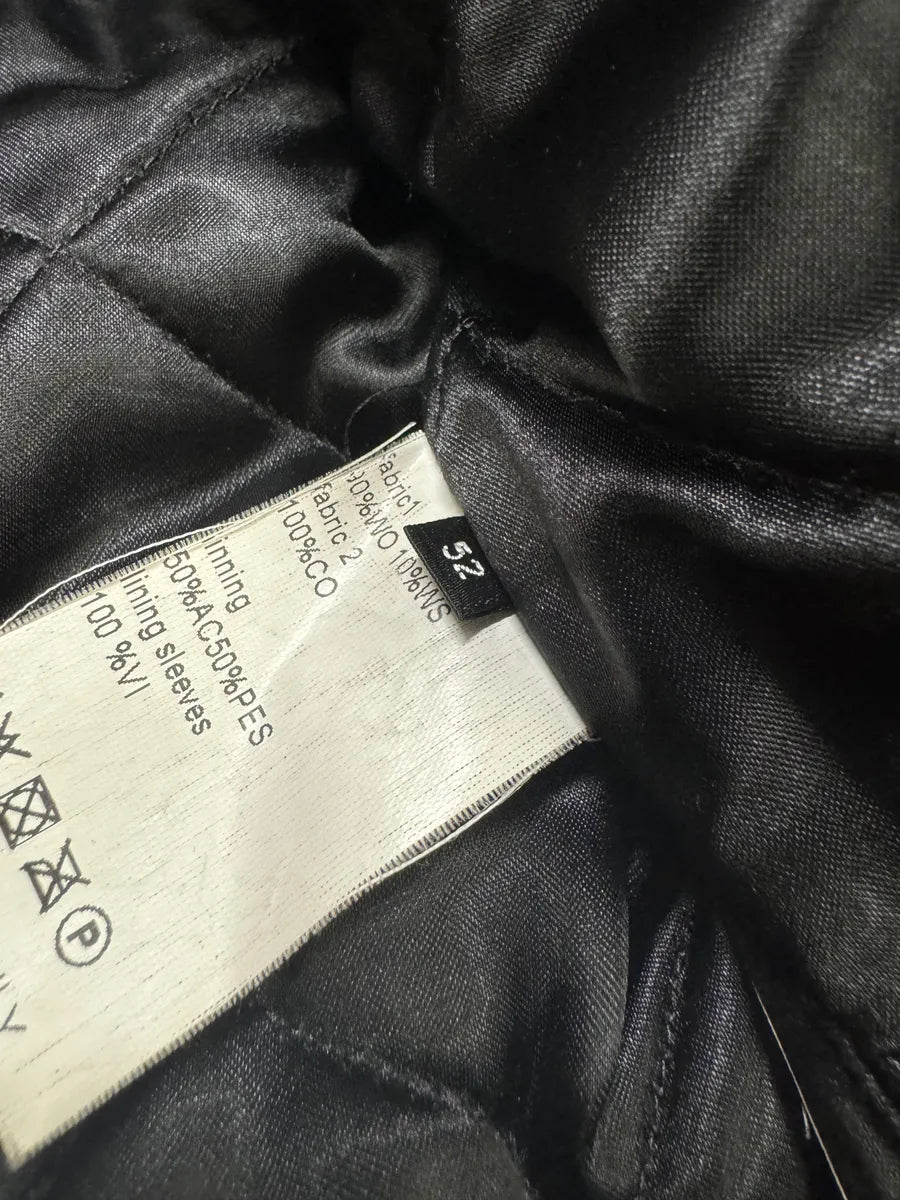 2010s Kris Van Assche Black Asymmetrical Wool Jacket pMiyvns 7