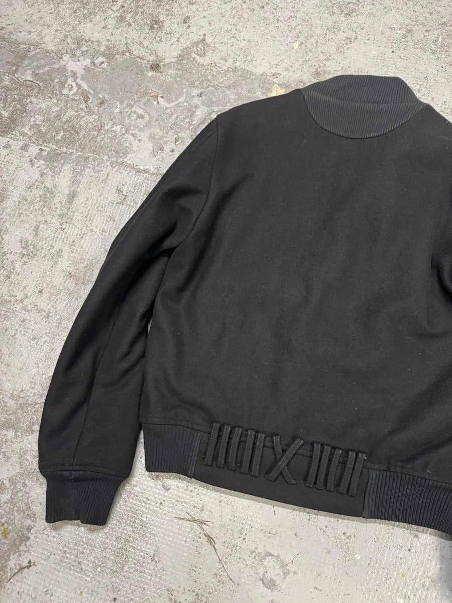 2010s Kris Van Assche Black Asymmetrical Wool Jacket pMiyvns 8