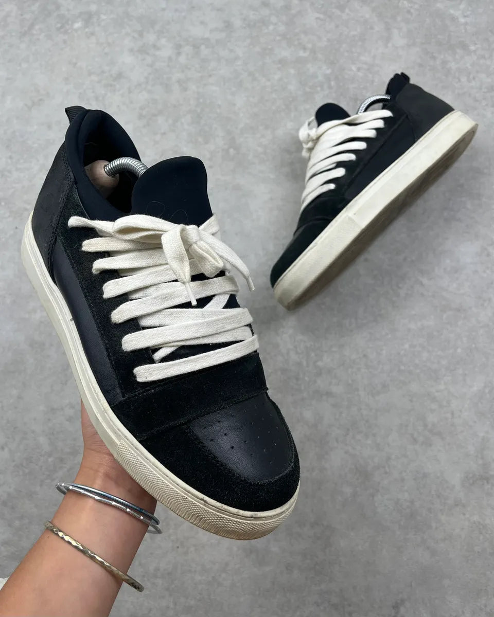 2010s Kris Van Assche Black Megalaced Sneakers lYbPGFL 0