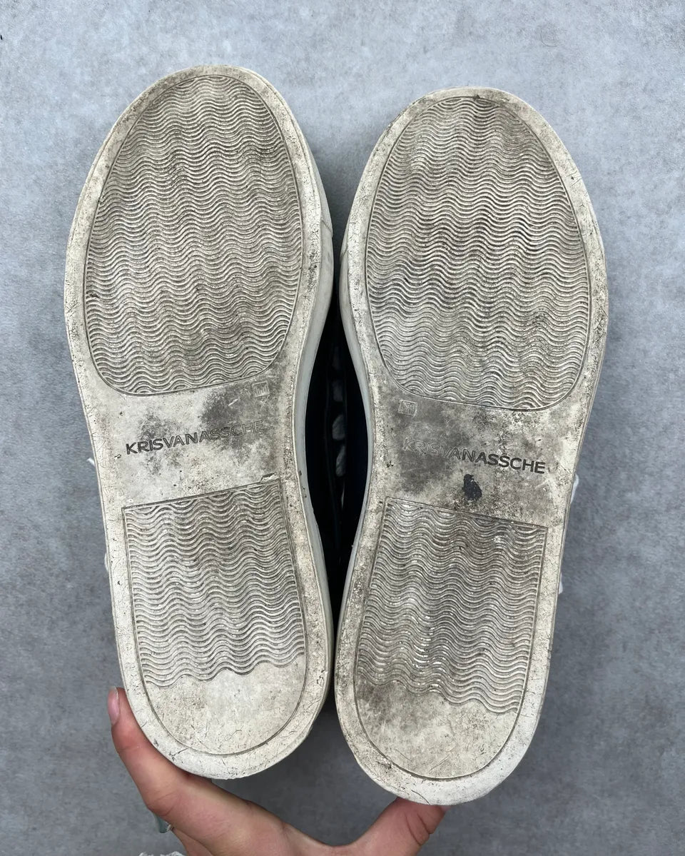 2010s Kris Van Assche Black Megalaced Sneakers lYbPGFL 8