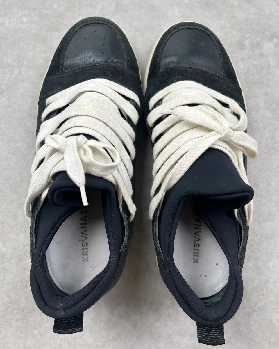 2010s Kris Van Assche Black Megalaced Sneakers lYbPGFL 9
