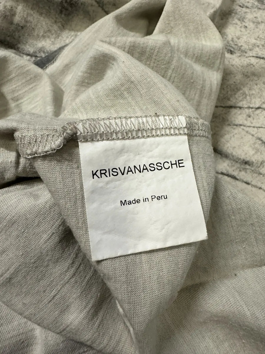 2010s Kris Van Assche Misericordia Eroded White T-Shirt ihBMtES 5