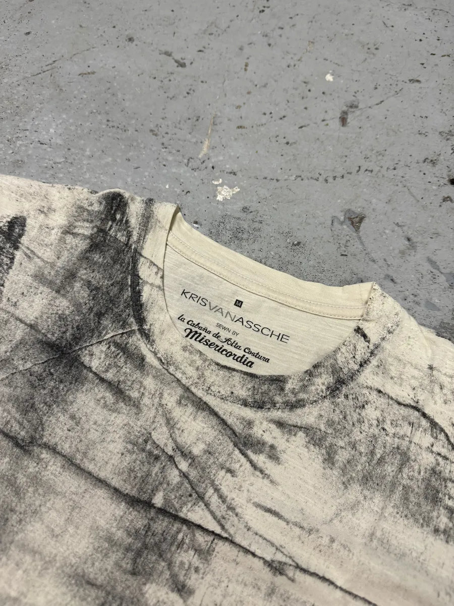 2010s Kris Van Assche Misericordia Eroded White T-Shirt ihBMtES 6