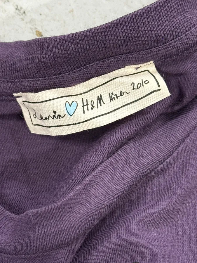 2010s Lanvin X H&M Purple Tiger Gems Graphic T-Shirt eClwqNT 9
