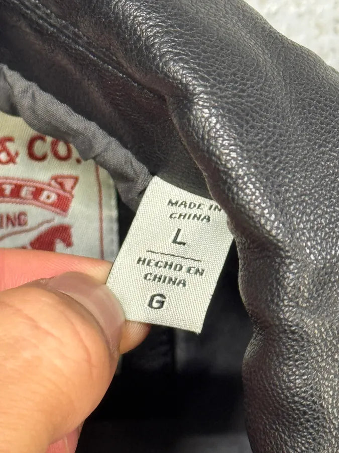 2010s Levi’s Trucker Black Faux Leather Jacket MYxmmvA 9