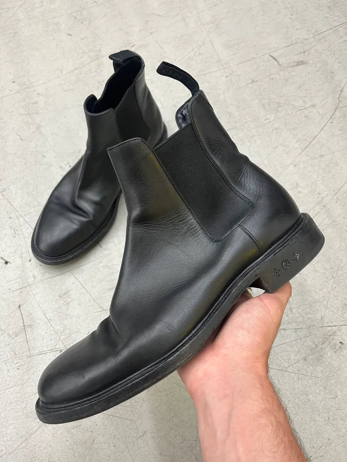 2010s Louis Vuitton Black Leather Chelsea Boots DqwIfIy 0