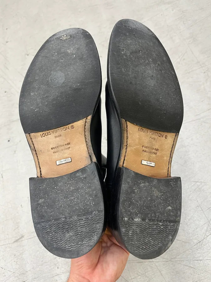 2010s Louis Vuitton Black Leather Chelsea Boots DqwIfIy 6