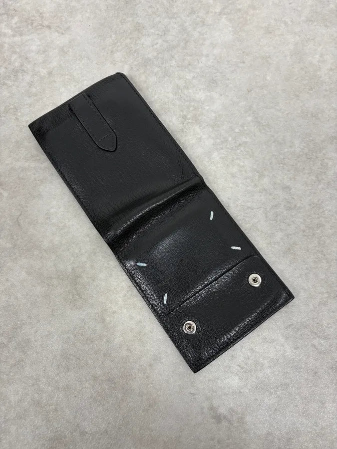 2010s Maison Margiela Black Leather Wallet FunlKgL 3