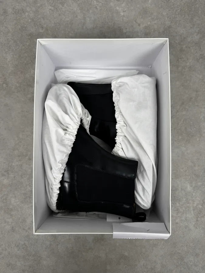 2010s Maison Margiela Black Nail Sole Leather Boots xJZClgX 8