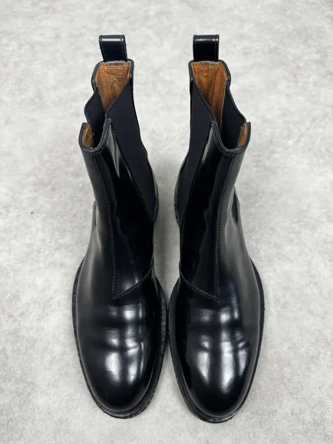 2010s Maison Margiela Black Nail Sole Leather Boots xJZClgX 2