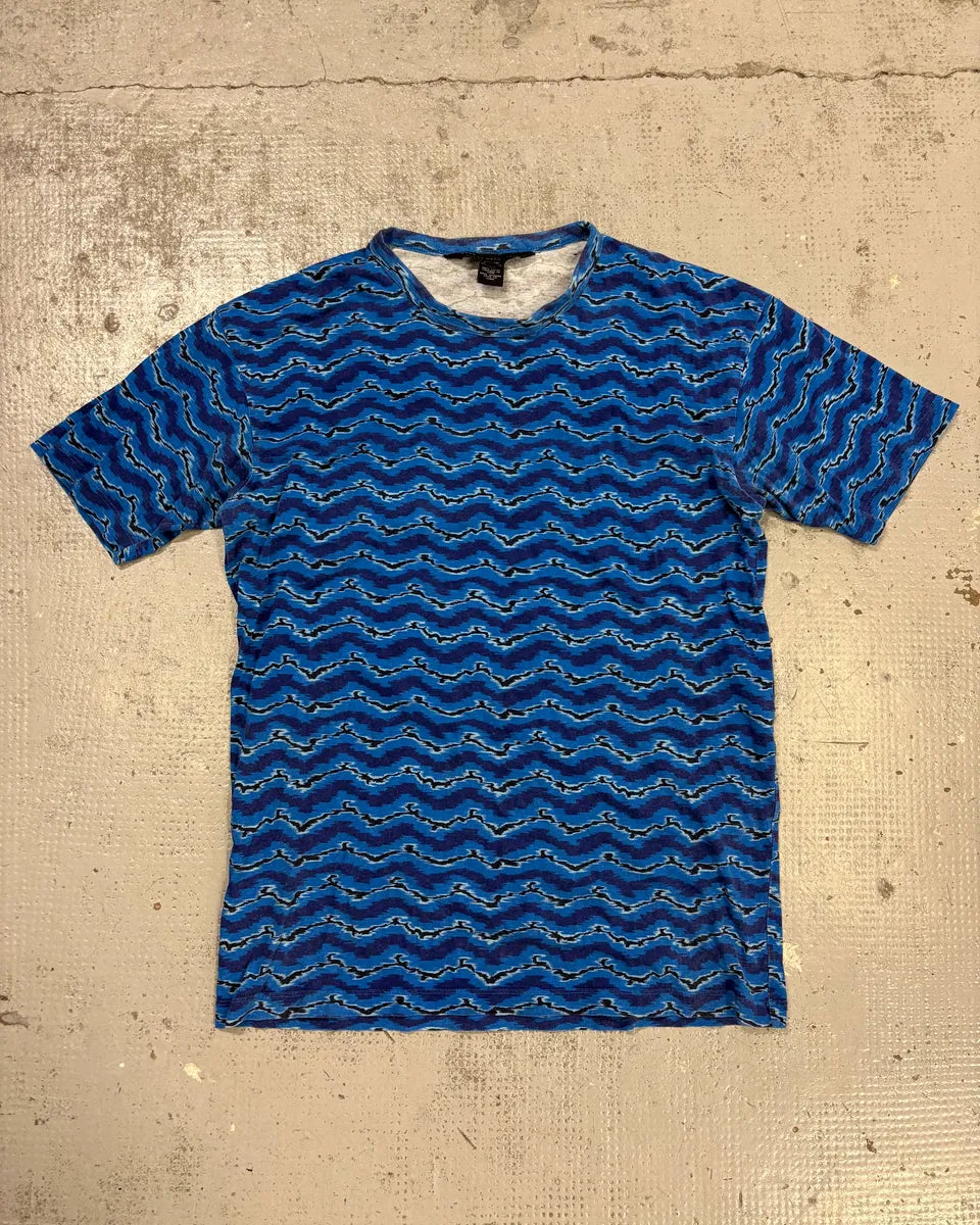 2010s Marc Jacobs Blue Wave Striped T-Shirt ABlNifv 2