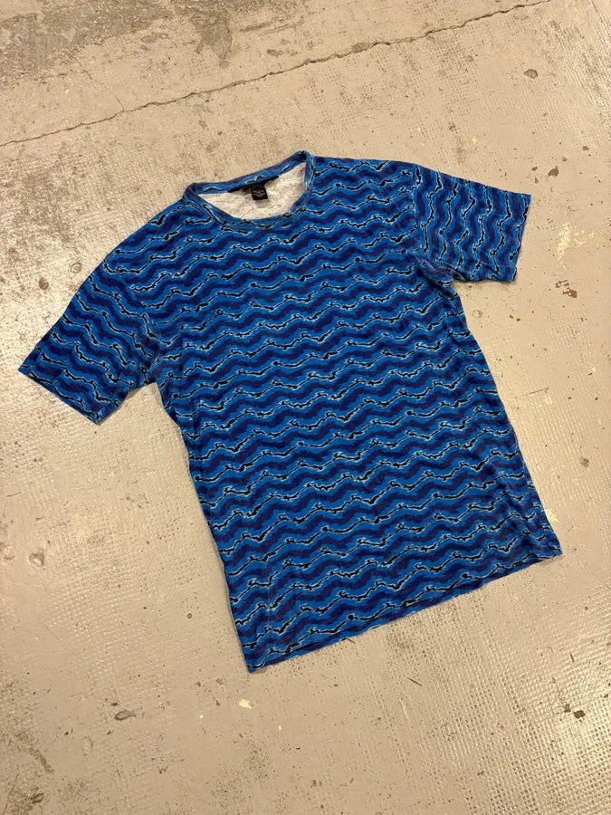 2010s Marc Jacobs Blue Wave Striped T-Shirt ABlNifv 3