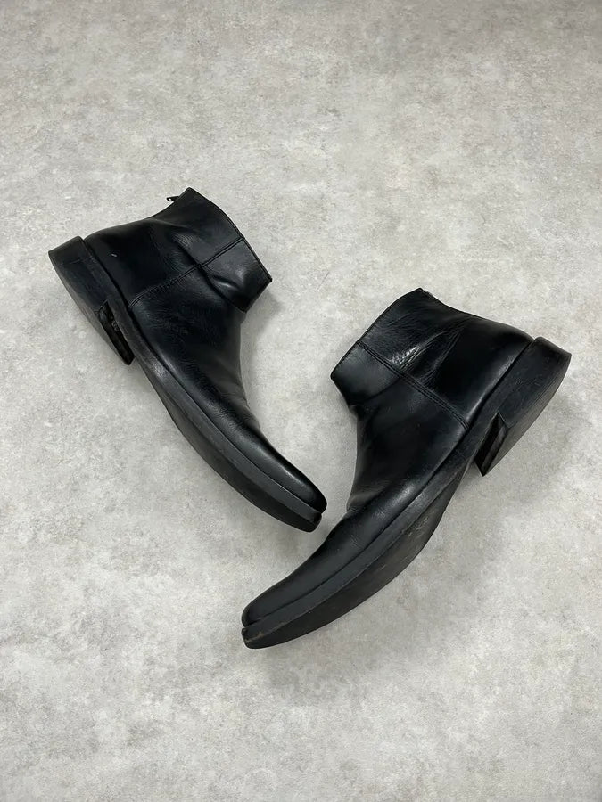 2010s Marithé + François Girbaud Black Classy Leather Boots bEDxZST 4