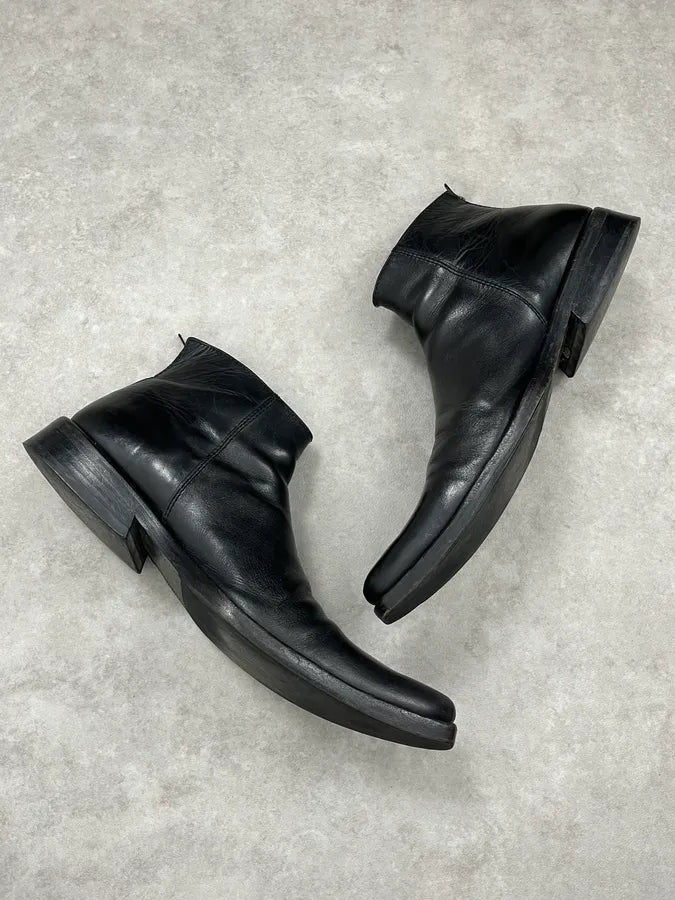 2010s Marithé + François Girbaud Black Classy Leather Boots bEDxZST 2