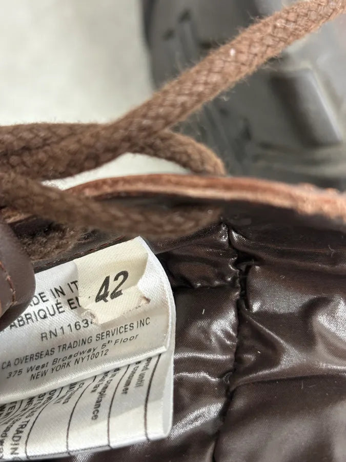 2010s Moncler Brown Puffer & Leather Boots IsLytht 8