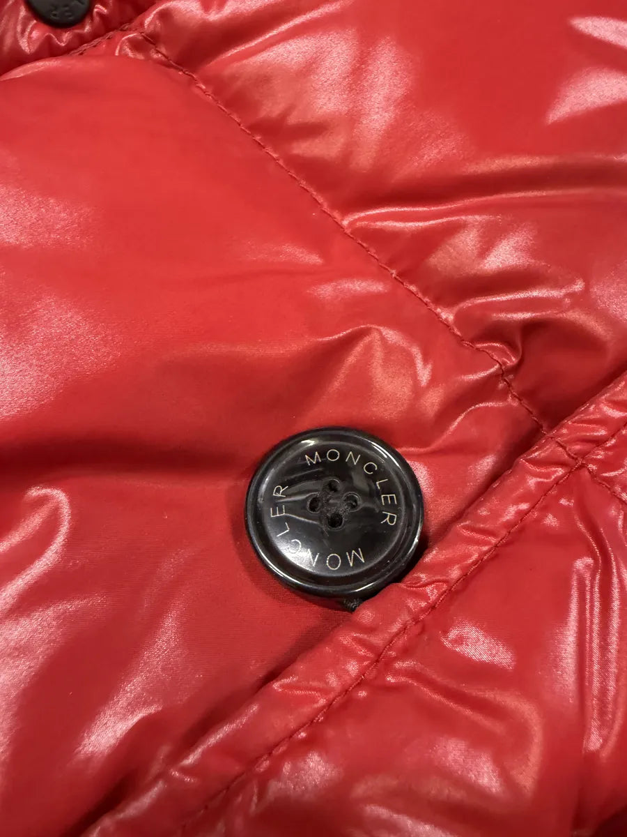 2010s Moncler Red Premium Puffer Fur Hooded Jacket NgWnlLI 5