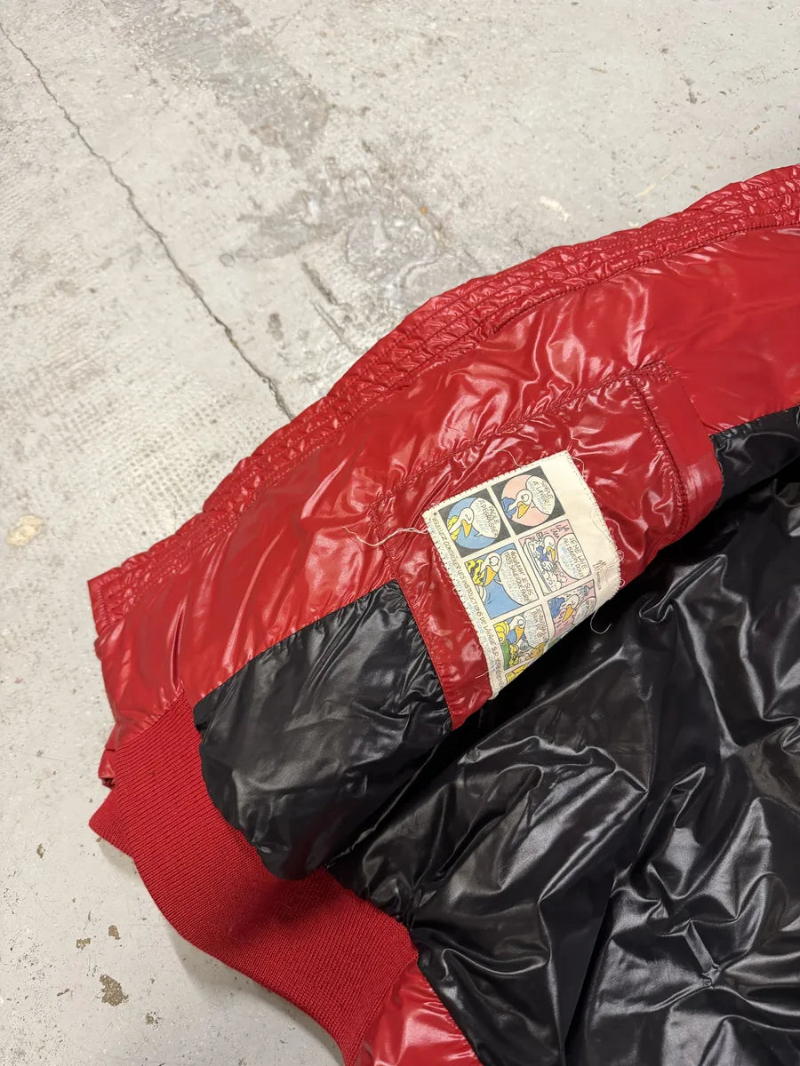 2010s Moncler Red Premium Puffer Fur Hooded Jacket NgWnlLI 9