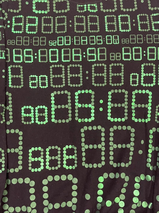 FW2017 Moschino Black & Green Alarm Number Sweater fjdAqvF 7