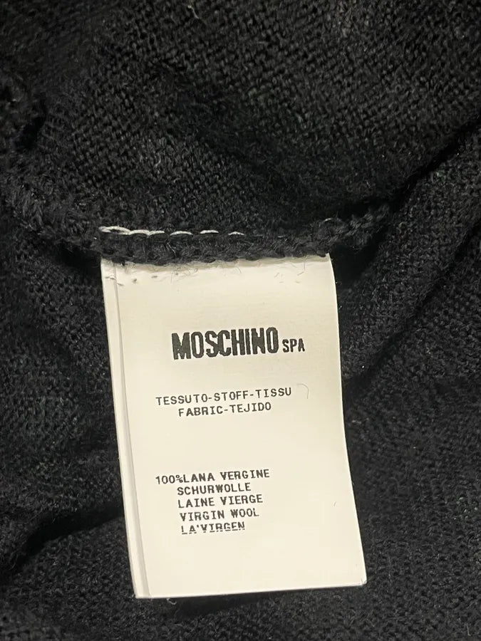 FW2017 Moschino Black & Green Alarm Number Sweater fjdAqvF 8