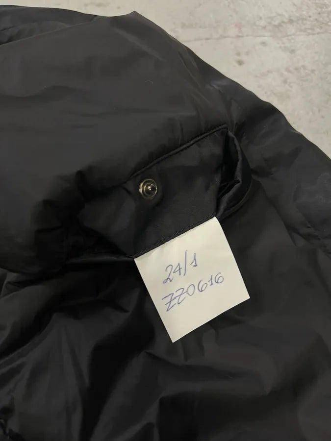 2010s Moschino Black Nylon Ribbed Cuff Bomber Jacket TkUukZO 9