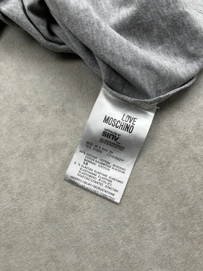 2010s Moschino Military Medal Grey T-Shirt tlHcoVr 7