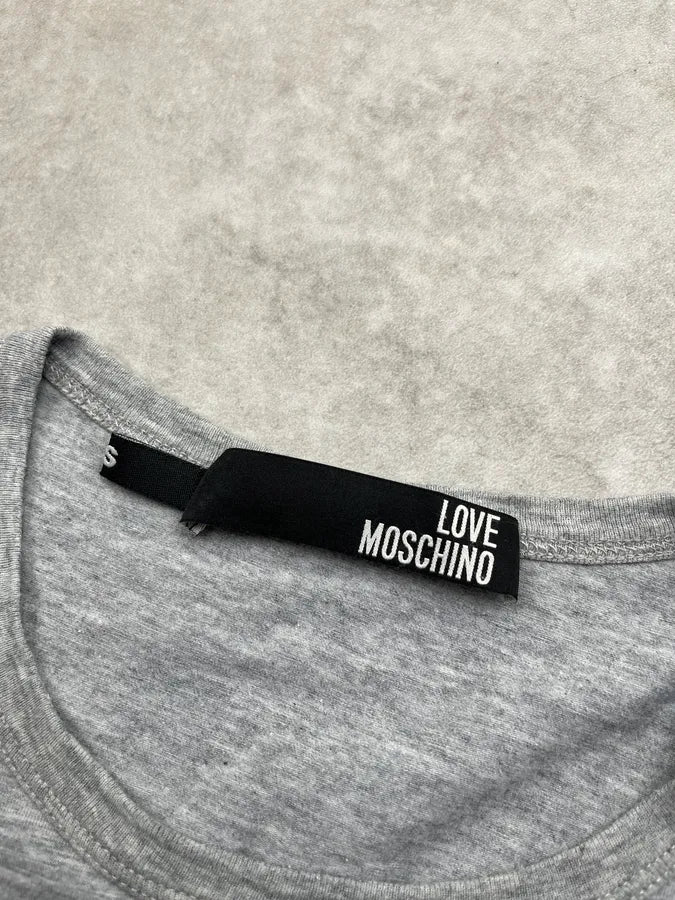 2010s Moschino Military Medal Grey T-Shirt tlHcoVr 8