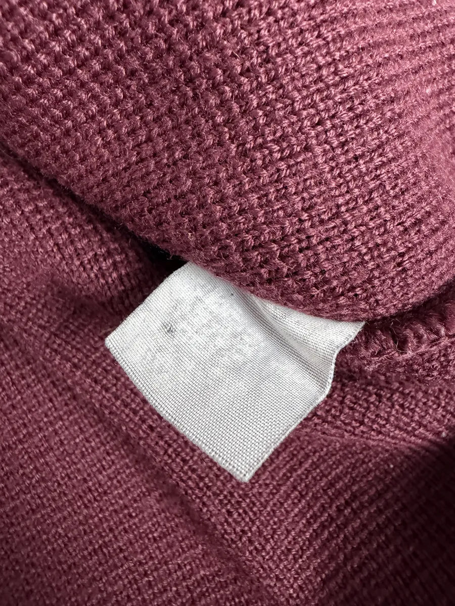 2010s Moschino Red Peace Signe Denim Sweater sfMELsA 5