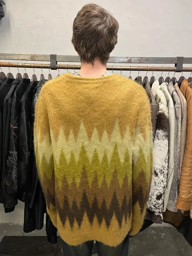 2010s Needles Jacquard Knit Forest Pattern Cardigan iFWPqzr 2