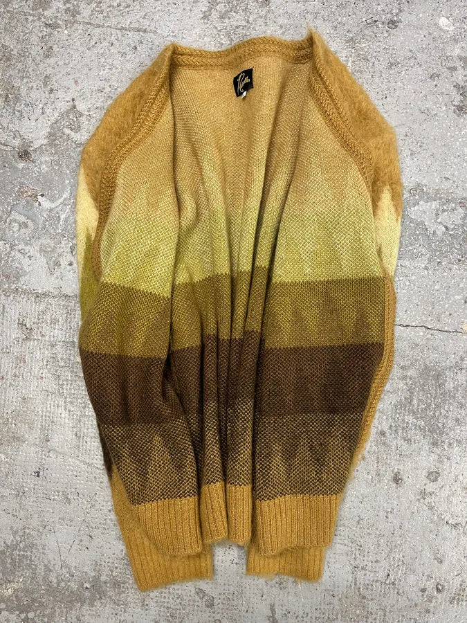 2010s Needles Jacquard Knit Forest Pattern Cardigan iFWPqzr 5
