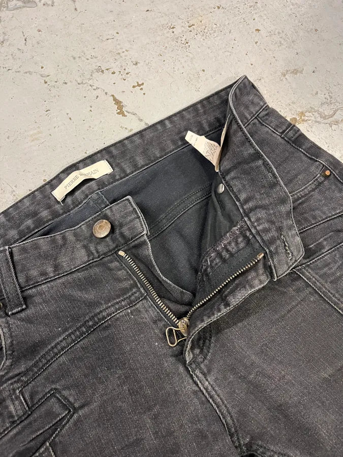 2010s Pierre Balmain Biker Dark Grey Slim Denim Jeans QGrQeKF 11