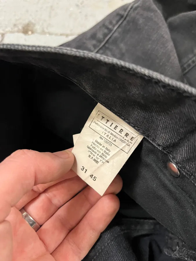 2010s Pierre Balmain Biker Dark Grey Slim Denim Jeans QGrQeKF 12
