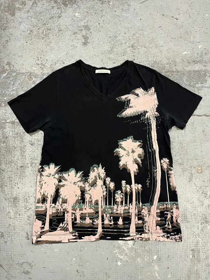 2010s Pierre Balmain Black Palm Trees T-Shirt cKwoTCt 0