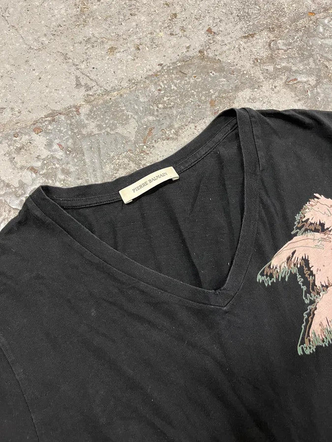 2010s Pierre Balmain Black Palm Trees T-Shirt cKwoTCt 6