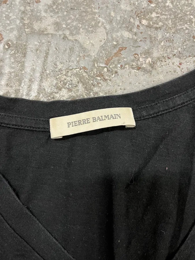 2010s Pierre Balmain Black Palm Trees T-Shirt cKwoTCt 9