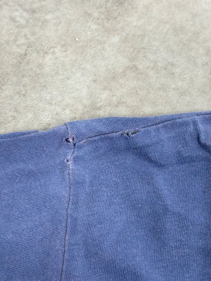 SS2012 Pierre Balmain Blue Distressed Signature T-Shirt rwyigOx 7