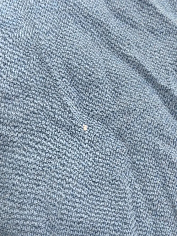 SS2012 Pierre Balmain Blue Distressed Signature T-Shirt rwyigOx 9