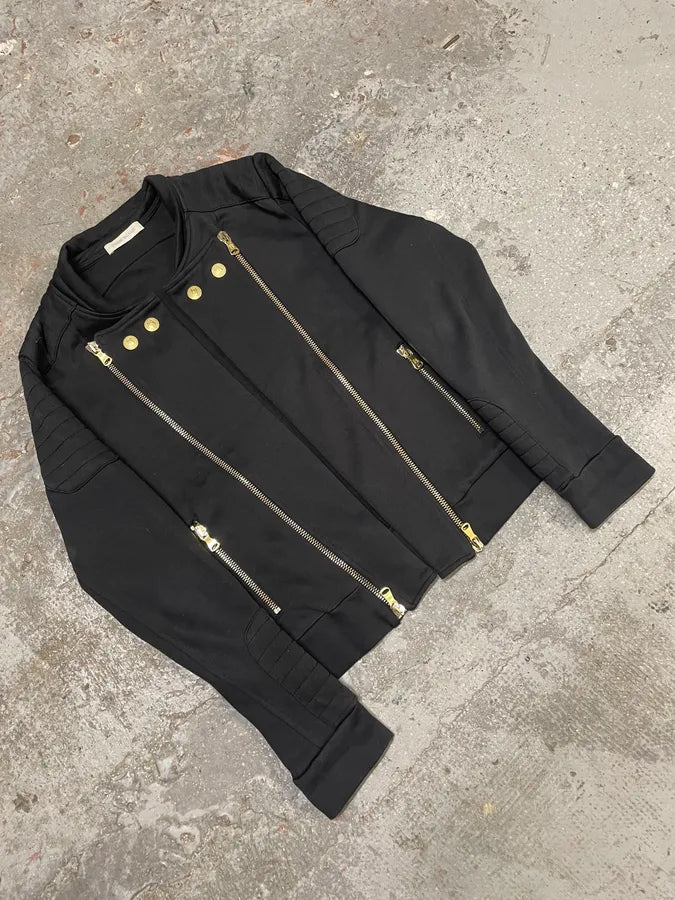2010s Pierre Balmain Dark Horpist Multi Zips Sweater (S) sHyuueu 4
