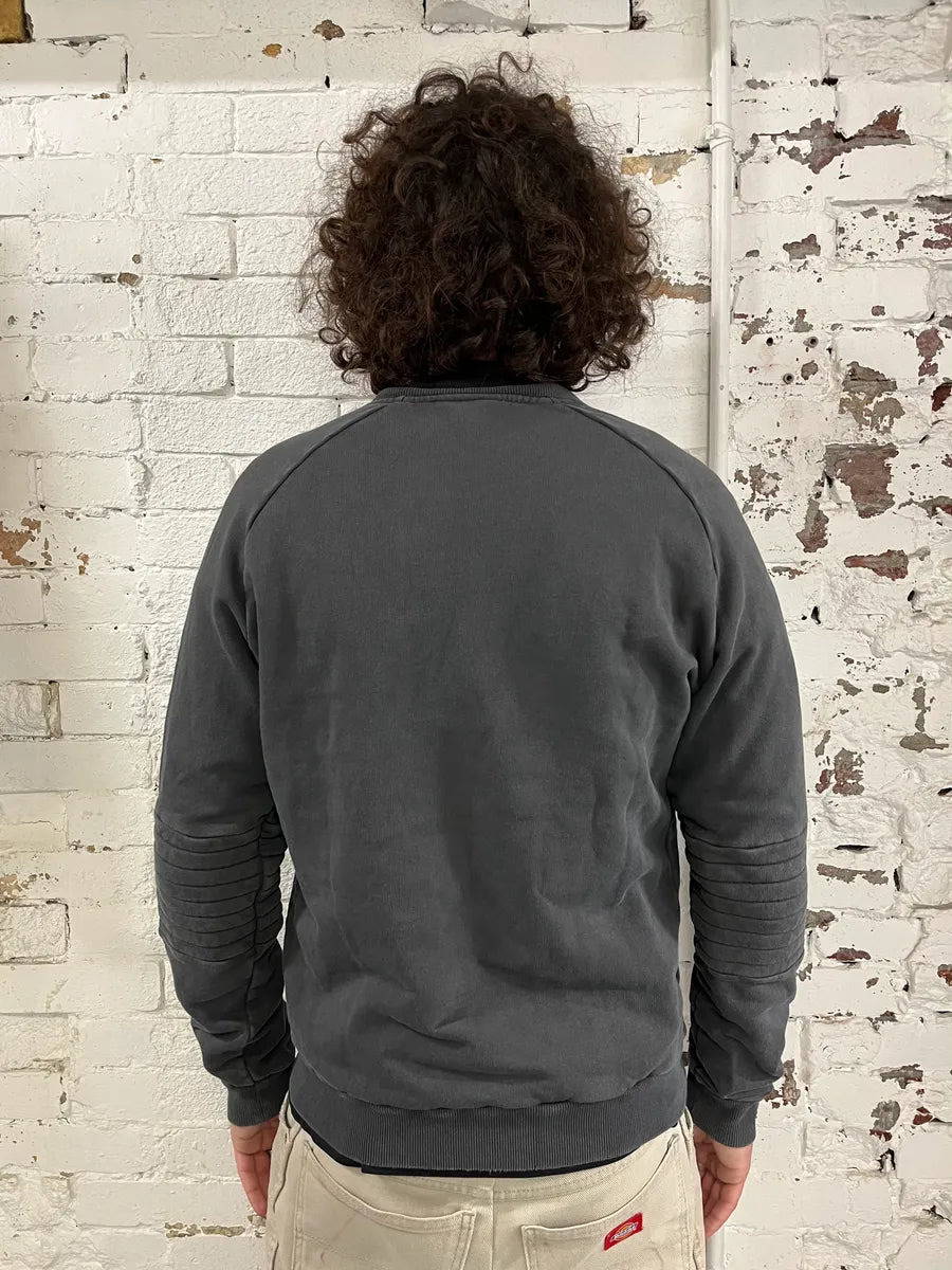 2010s Pierre Balmain Double Zip Horpist Grey Biker Sweater jNqntEp 2