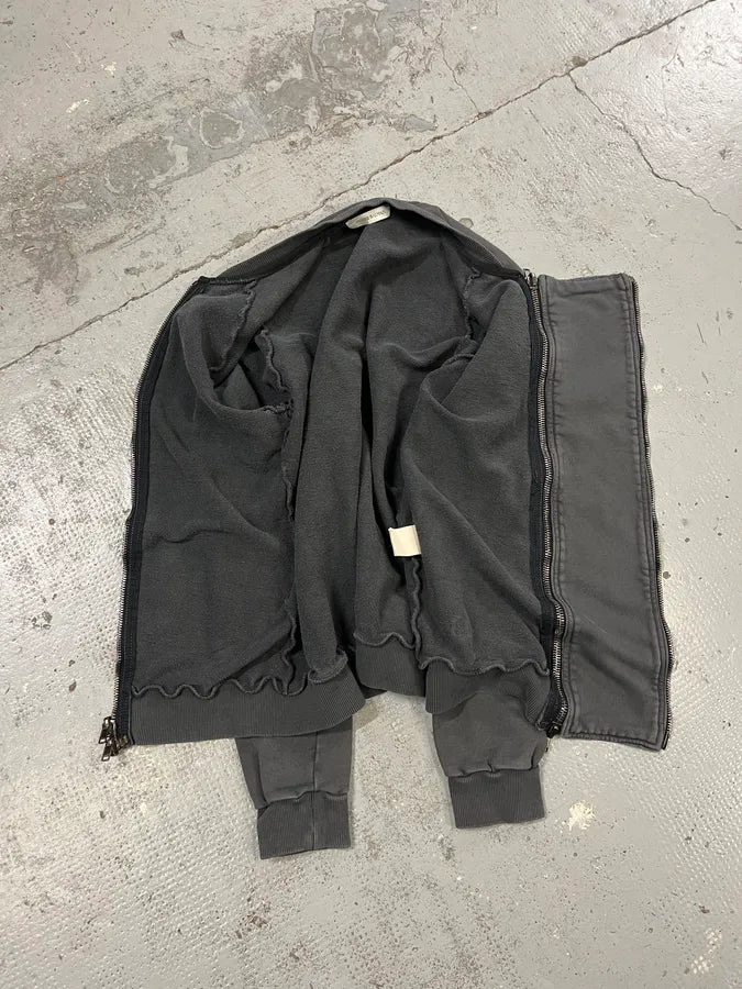 2010s Pierre Balmain Double Zip Horpist Grey Biker Sweater jNqntEp 8