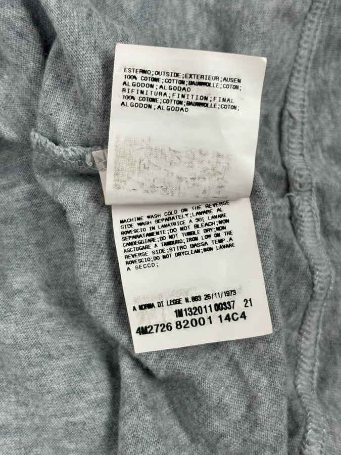 2010s Pierre Balmain Grey Destructured Circle Signature T-Shirt dhZcRRg 9