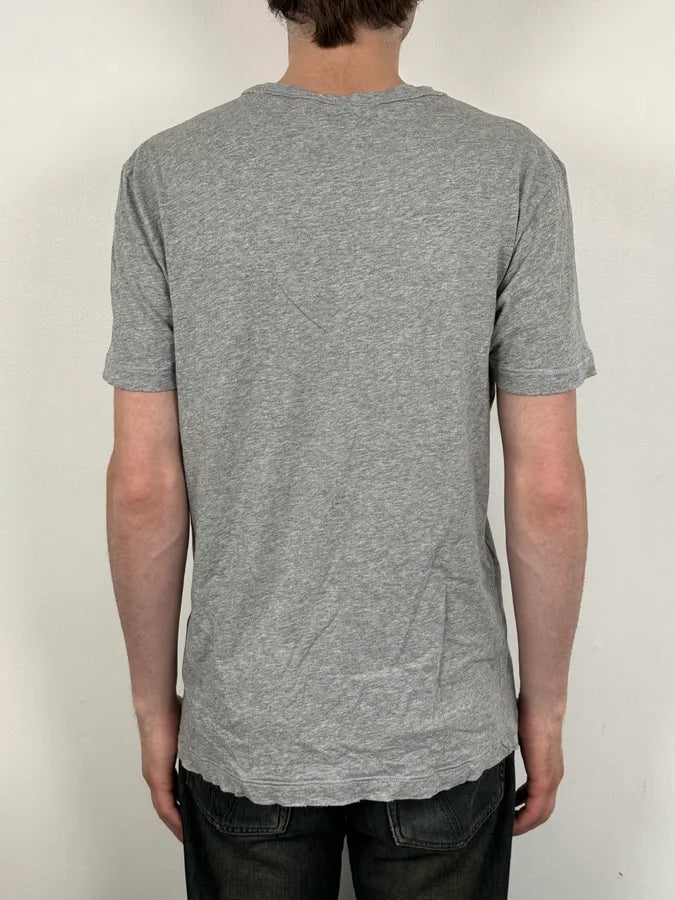 2010s Pierre Balmain Grey Destructured Circle Signature T-Shirt dhZcRRg 2