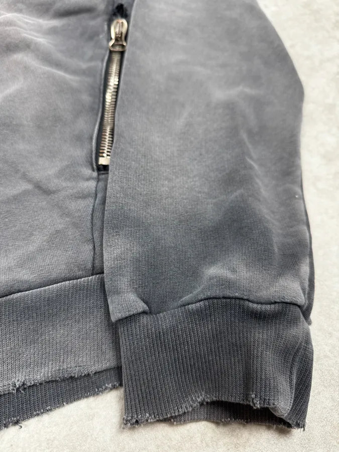 2010s Pierre Balmain Grey Distressed Zip-up Hoodie lTYXowg 9